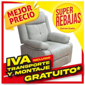 Sillón Relax Oferta, Motorizado y Elevable (Power Lift)